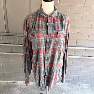 Sonoma Men's Multicolor Plaid Button-Down Shirt